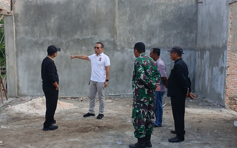 Progres Pembangunan KDKMP Kodim 0320 Dumai Capai 55,4 Persen