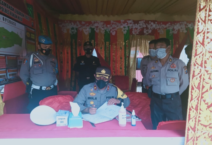 Pastikan Aman Dan Nyaman Mudik-Balik Idul Fitri, Wakapolres Kompol Erol Giat  Monitoring