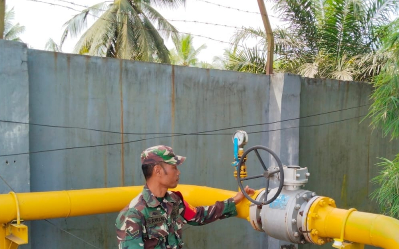 Koramil 03/Sungai Sembilan Perkuat Sinergi Keamanan dengan Pihak Perusahaan