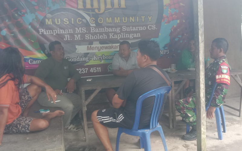 Koramil 03 Sungai Sembilan Gelar Patroli Karlahut di Basilam Baru, Pastikan Wilayah Aman