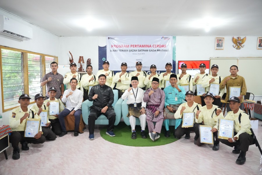 Cetak Satpam Tangguh dan Profesional, Kilang Dumai Gelar Pelatihan Gada Pratama