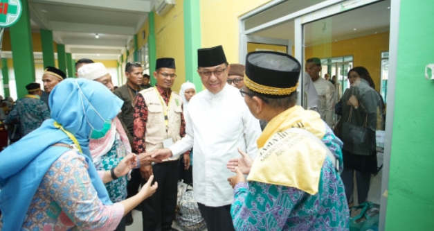 352 Jema'ah Haji Indragiri Hilir Tiba Di Embarkasi Antara Pekanbaru
