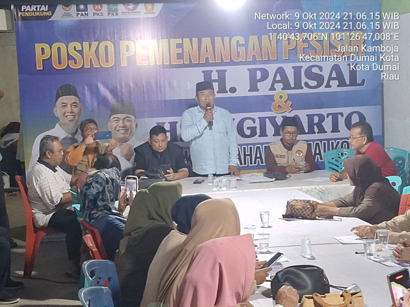 Posko Pemenangan Pesisir Siap Menangkan Paisal-Sugiyarto