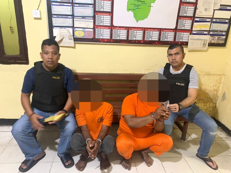 Penyalahgunaan Narkotika, Personil Polsek Kepenuhan Tangkap dan Tak Beri Ampun Dua Pria