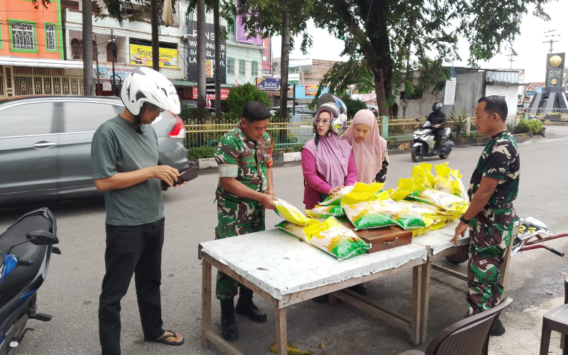 Kodim Dumai dan Bulog Kembali Gelar Gerakan Pangan Murah