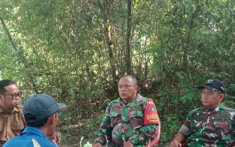 Koramil 02 Bukit Kapur Gencar Lakukan Patroli dan Sosialisasi Cegah Karhutla di Bagan Besar