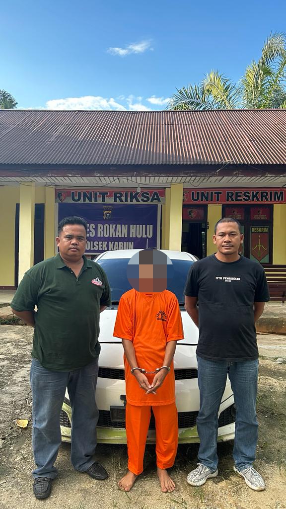 Personil Polsek Kabun Dibackup Porles Rohul   Tangkap Tersangka Kasus Curat Buru Sampai Ke Rimbo Panjang - Kampar