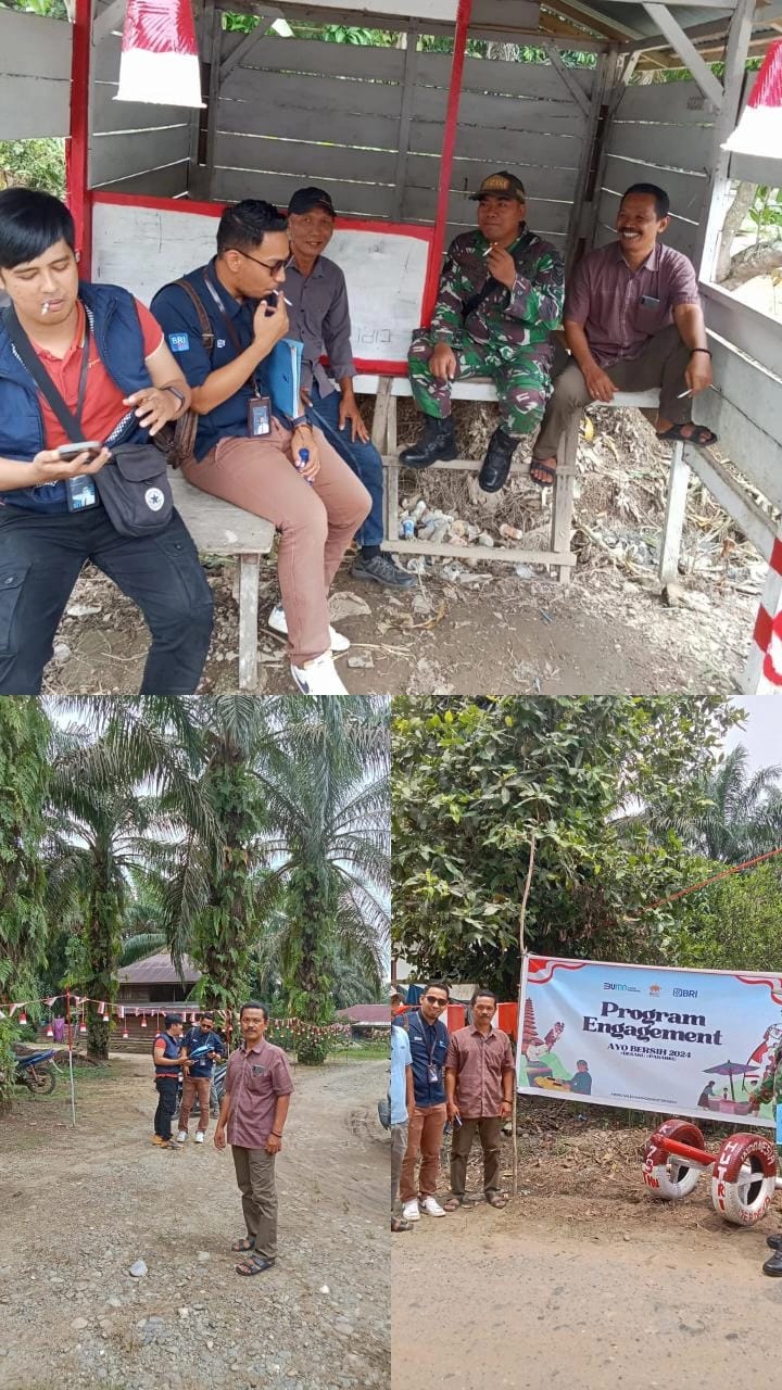 Bank BRI Unit Ujung Batu Suport Semarakkan Peringatan HUT RI ke 79 di Desa Sangkir