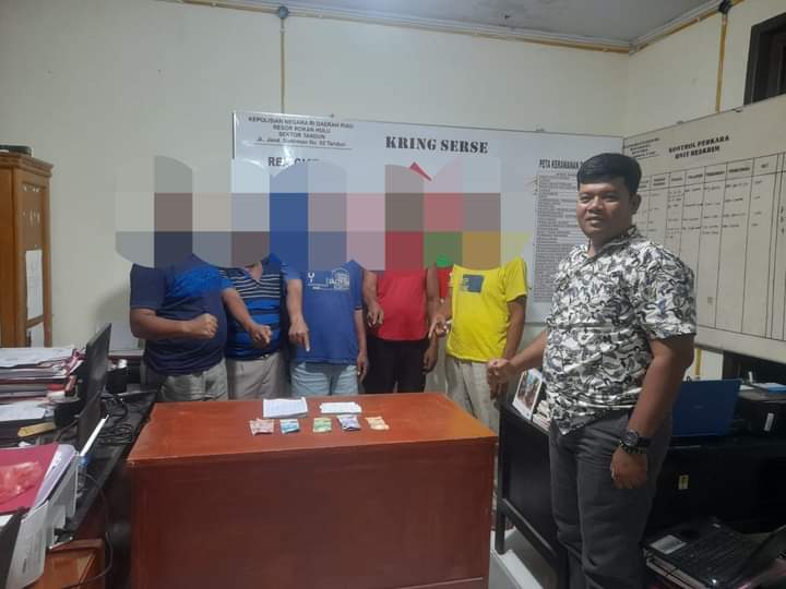 Main Judi Batu Domino, Empat Pria Ditangkap Personil Polsek Tandun