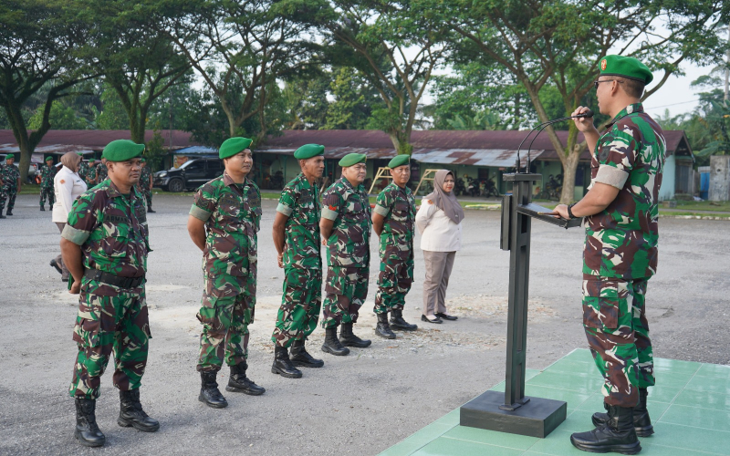 Jelang Tahun Baru 2026, Dandim Dumai Tekankan Disiplin dan Kesehatan Personel
