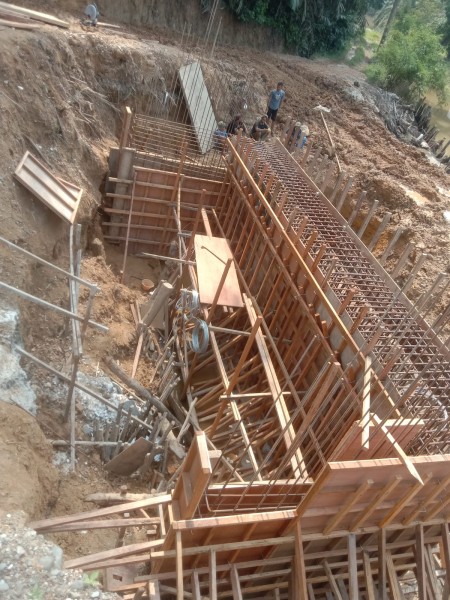Progres Pembangunan Jembatan Sei Bukit Juragan Sudah 25 Persen, Abutsment 1 Dan Abutsment 2 Masih Dalam Proses
