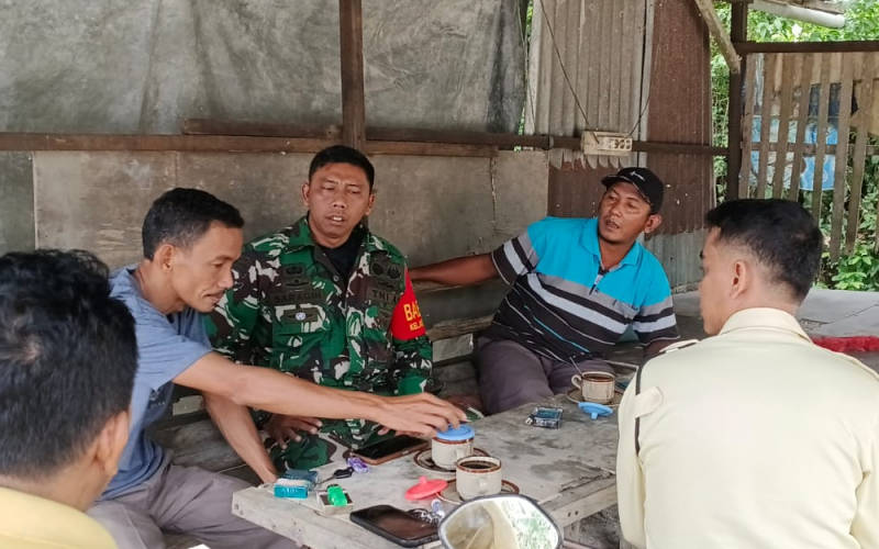 Koramil 01/Dumai Intensifkan Patroli Jalur Pipa Minyak, Ajak Warga Jaga Objek Vital Nasional