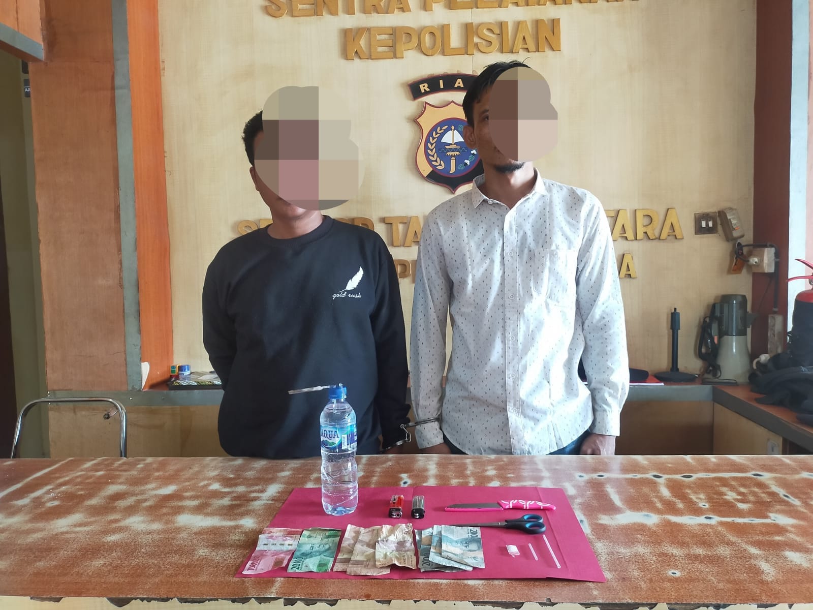 Terlibat Kasus Sabu, Dua Pria Ini Diciduk Personil Polsek Tambusai Utara