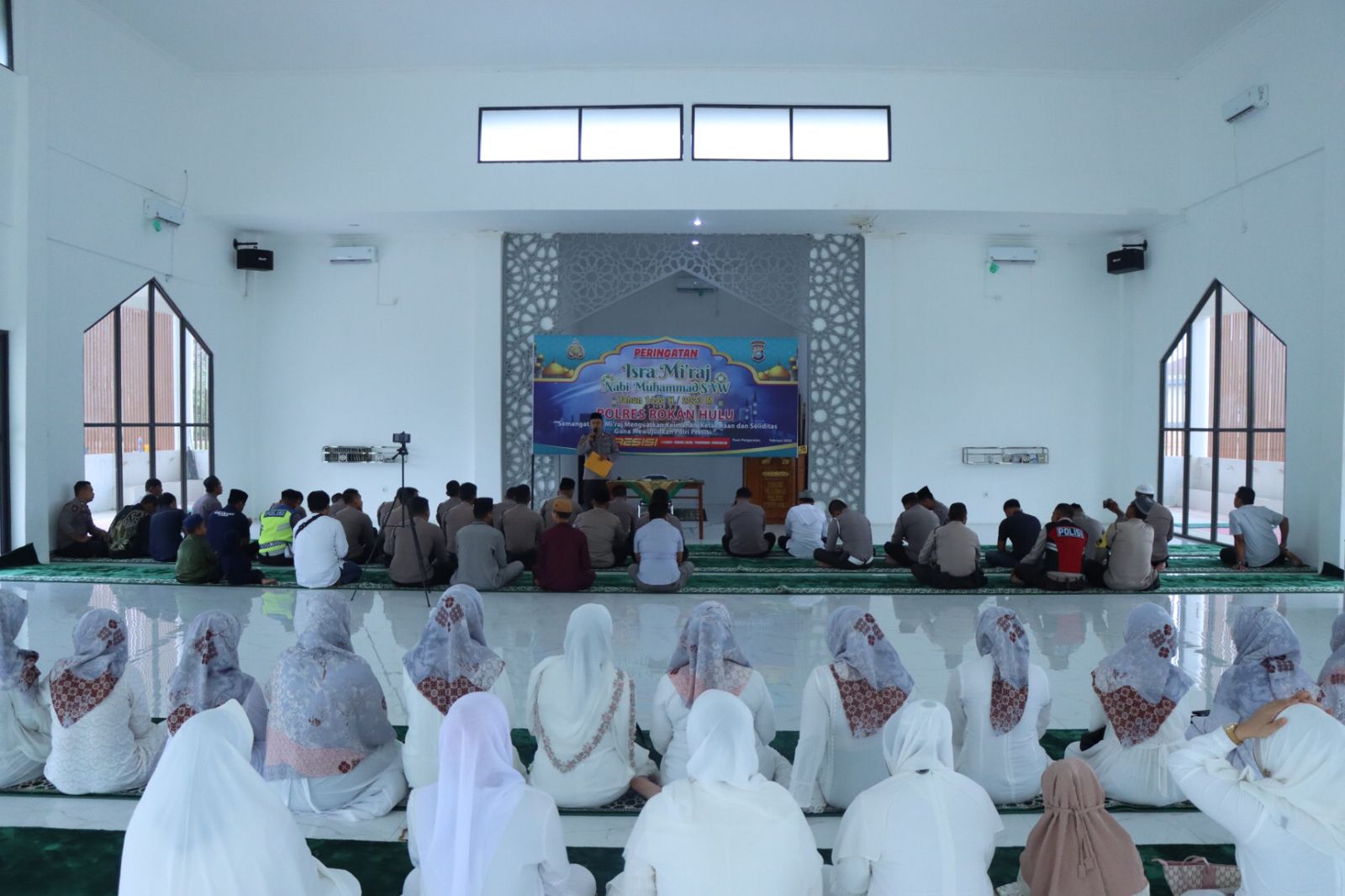 Polres Rohul Gelar Isra'Mi'raj, Kapolres: Kuatkan Keimanan, Ketaqwaan Dan Soliditas Mewujudkan Polri Presisi