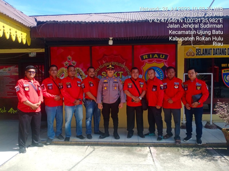Jalin Keakraban, Kapolsek Ujung Batu Gelar Coffee Morning Bersama PBB dan PKNR