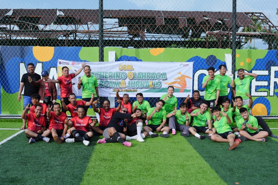 Perkuat Sinergi dengan Cara Sehat, Kilang Pertamina Dumai Ajak Insan Pers Berlaga di Pertandingan Mini Soccer