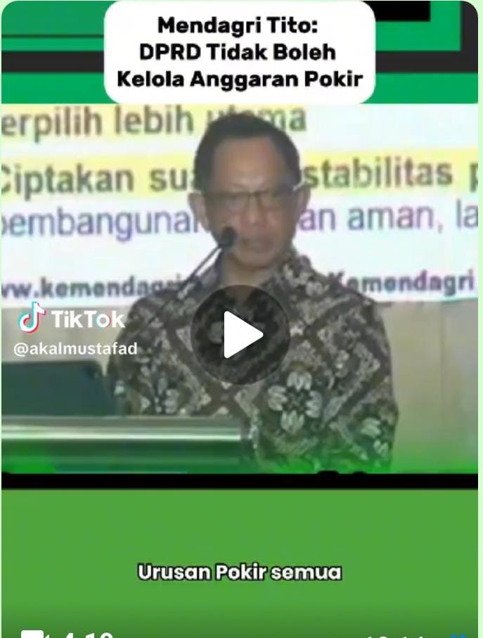 Video Mendagri Tito Karnavian dan Ketua KPK Setyo Budiyanto Soroti Pokir DPRD, Bagaimana Peranan Media Menyikapi?