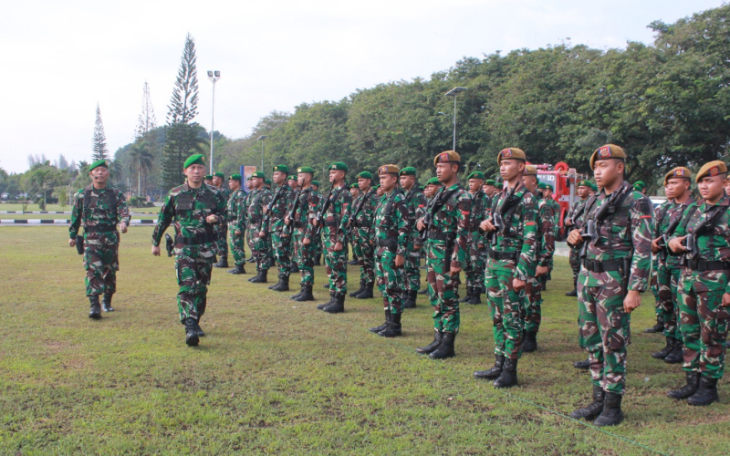 Dandim 0320 Pimpin Sinergi Pengamanan Instalasi Strategis pada Apel Kesiapsiagaan PT KPI Unit II Dumai