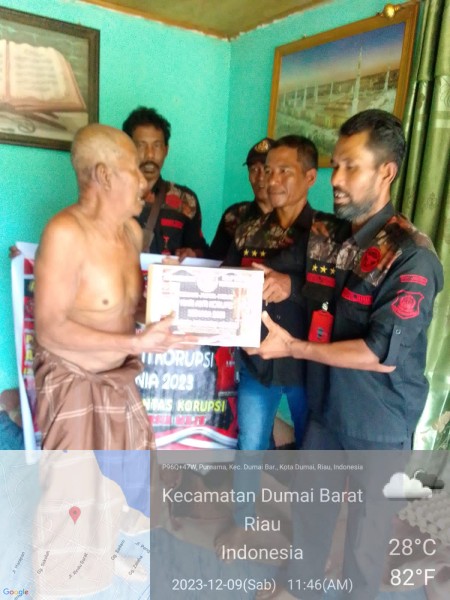 Milad Ke-7, Pengurus Bidik Tipikor DPC Kota Dumai Berbagi Sembako