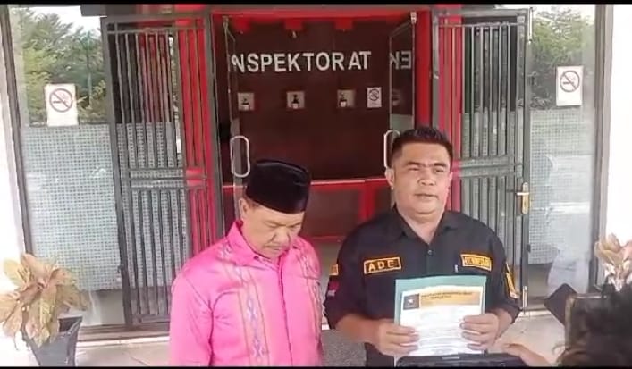 Peduli Atas Kegerahan Masyarakat Soal Dugaan Penyelewengan BBM Di Dinas Perkim, DPC Partai Umat Datangi Kantor Inspektorat Rohul