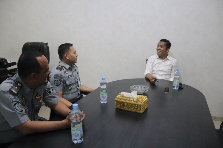 Jalin Silaturrahmi, Kepala KPLP Lapas Pasir Pengaraian Kunjungi Kasat Reskrim Polres Rohul