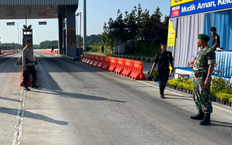 Kodim 0320 Dumai Turut Serta Pengamanan Posyan Tol Dumai–Pekanbaru, Arus Lalu Lintas Lancar