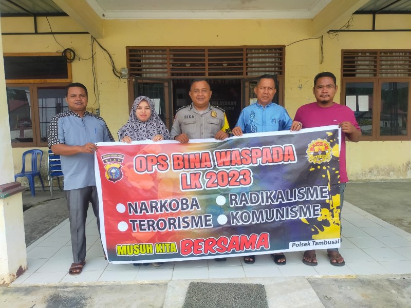OBWLK - 2023, Personil Polsek Tambusai Waspada Terhadap Aliran Radikal Dan Terorisme