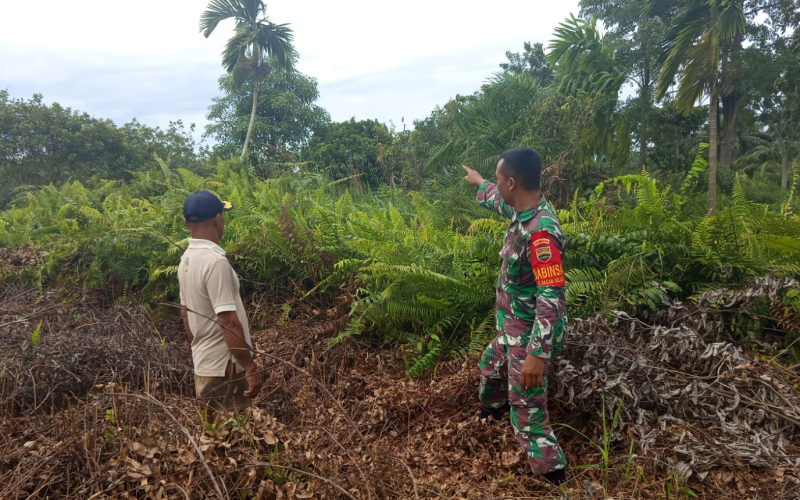 Serda Priyo Dampingi Petani dan Laksanakan Patroli Karhutla di Bagan Keladi
