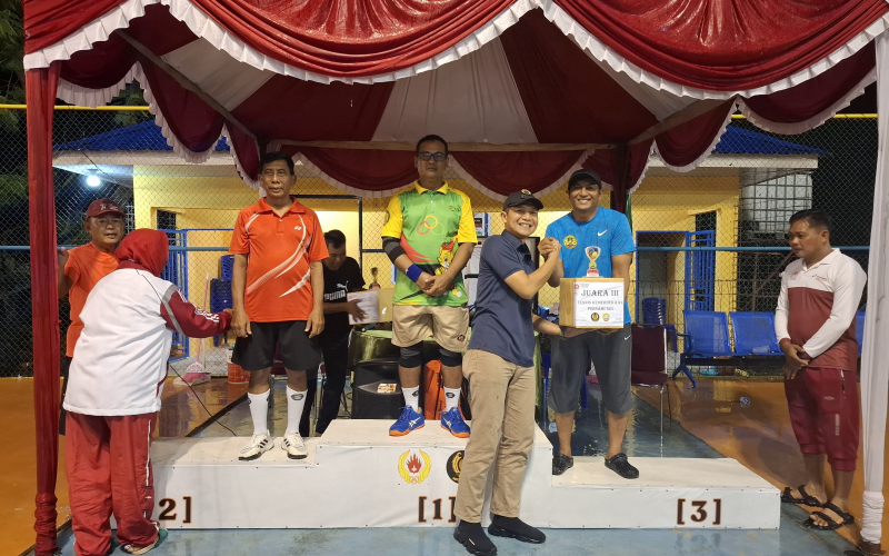 Semarak HUT RI ke-80, Kodim 0320 Dumai dan PELTI Suguhkan Laga Tenis Seru