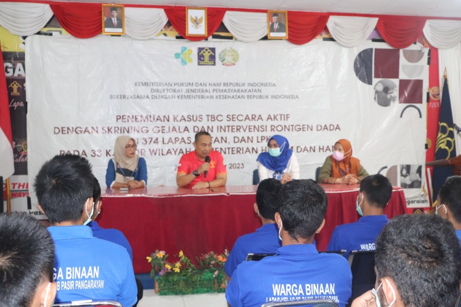 Kemenkes RI Lakukan Skrining ACF TBC di Lapas Kelas IIB Pasir Pengaraian