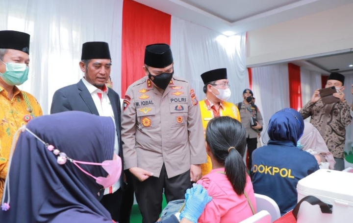 Program 1 Juta Vaksin Bersama PBNU, Kapolda Irjen Iqbal Optimis Vaksinasi Riau Lampaui Target