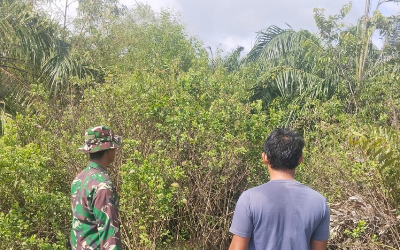 Babinsa Sungai Sembilan Intensifkan Patroli dan Sosialisasi Cegah Karhutla
