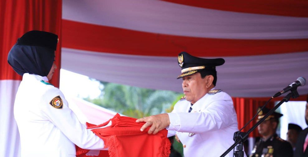 Irup Upacara HUT RI ke 79, Bupati Rokan Hulu H Sukiman Ajak Generasi Muda Jaga Persatuan