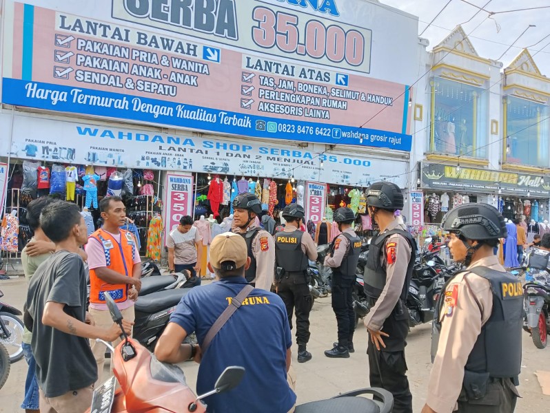 Ops Ketupat LK2023,   Personil Sat Samapta, Giat Patroli Harkamtibmas Di Wilkum Polres Rohul