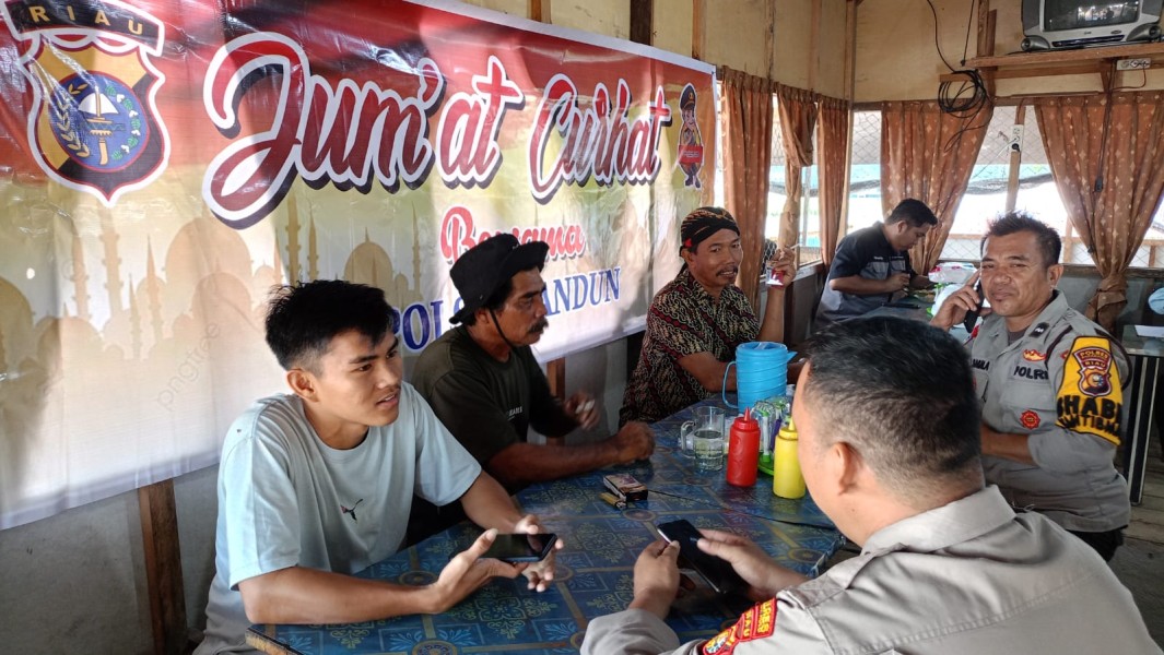 Jumat Curhat, Personil Polsek Tandun Bersama Masyarakat Berantas Narkoba dan Wujudkan Situasi Kamtibmas Kondusif