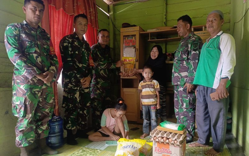 Kodim 0320 Dumai Hadir untuk Masyarakat, Salurkan Bantuan kepada Anak Yatim