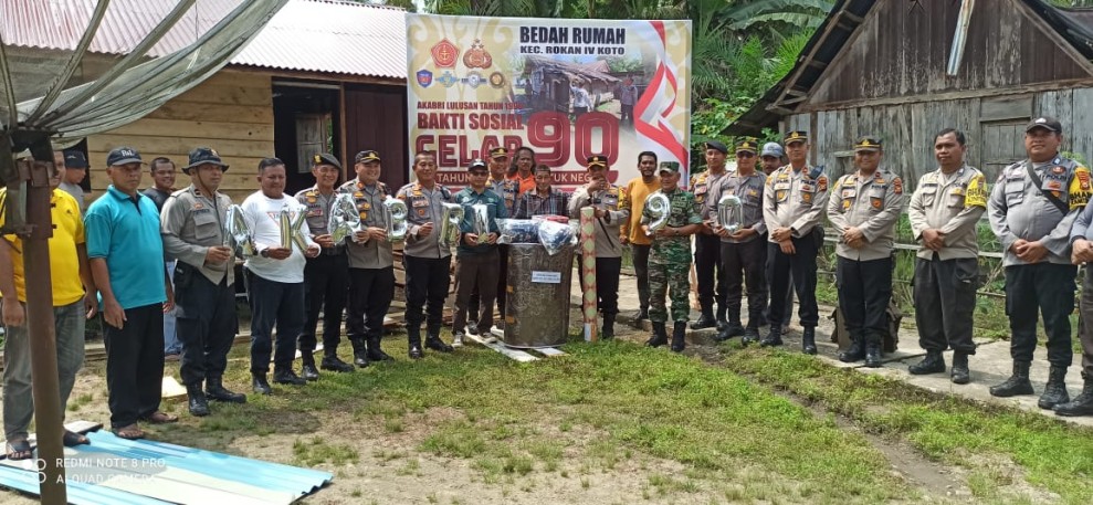 Akabri 1990, Kapolres AKBP Budi Setiyono SIK MH Resmikan Hasil Bedah Rumah Warga Rokan Koto Ruang