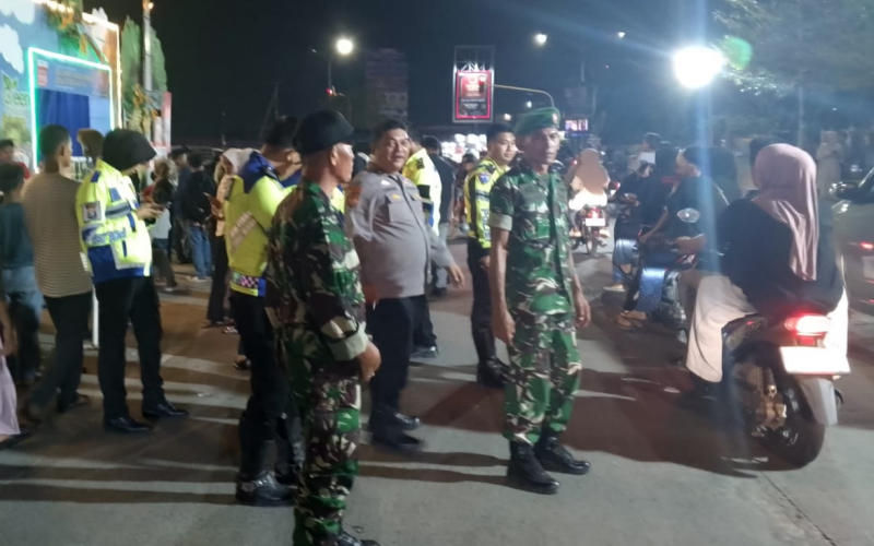 Kodim 0320 Dumai Bersama Instansi Terkait Amankan Posyan DIC di Malam Lebaran