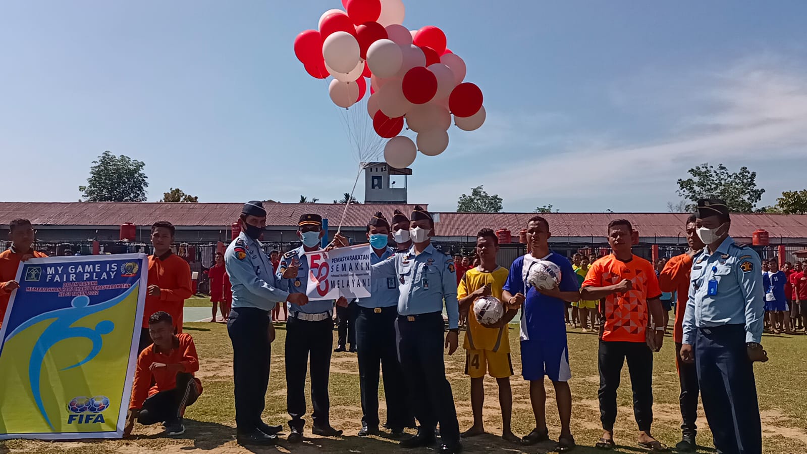 Meriahkan HBP Ke 58, Lapas Pasir Pengaraian Kanwil Kemenkumham Riau Gelar Porsenap