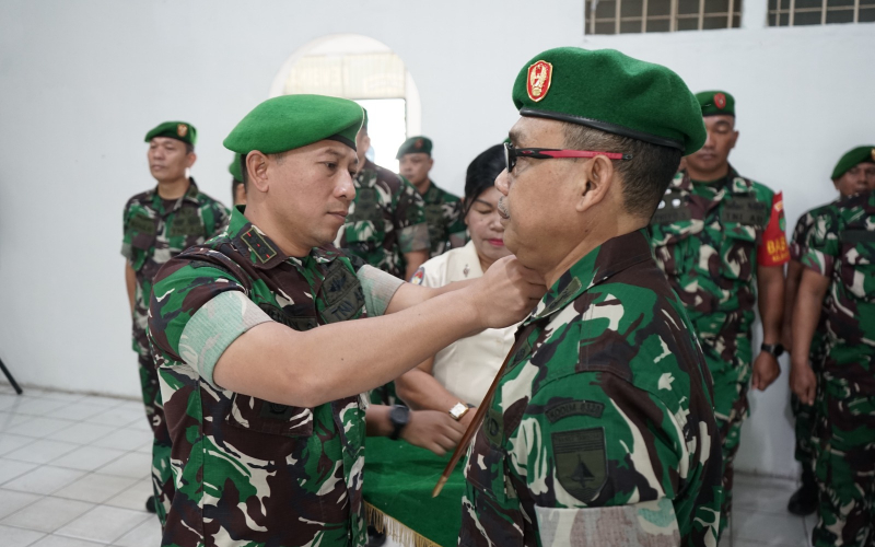 Kodim Dumai Gelar Korps Raport Masuk Satuan dan Sertijab Danramil 01 Kota