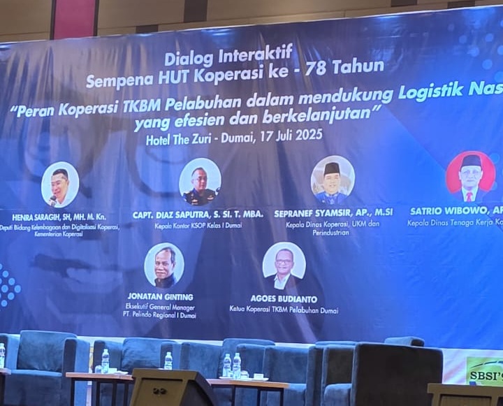 Pelindo Regional I Dumai Ucapakan Selamat HUT Koperasi TKBM Pelabuhan ke 78