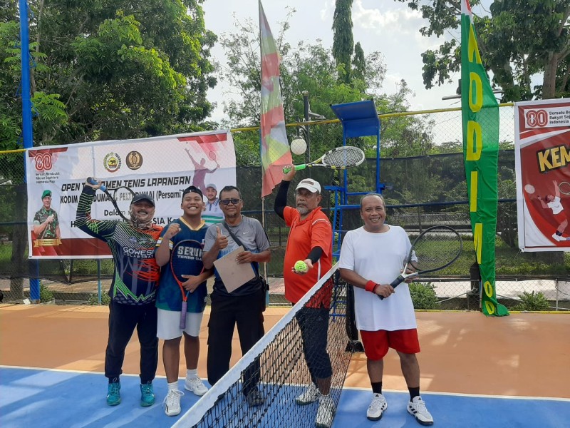 Semarak HUT RI ke-80, Pelindo Dumai Dukung Turnamen Tenis Persami XIII