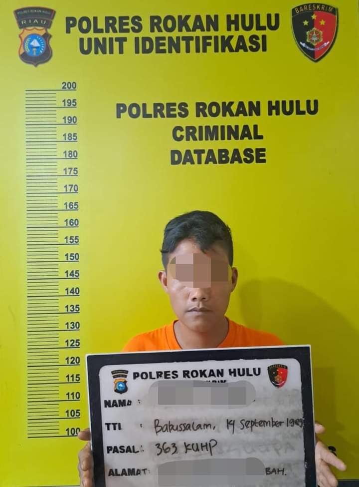 Tersangka Maling Sepeda Motor Di Desa Pematang Berangan, Berhasil Ditangkap