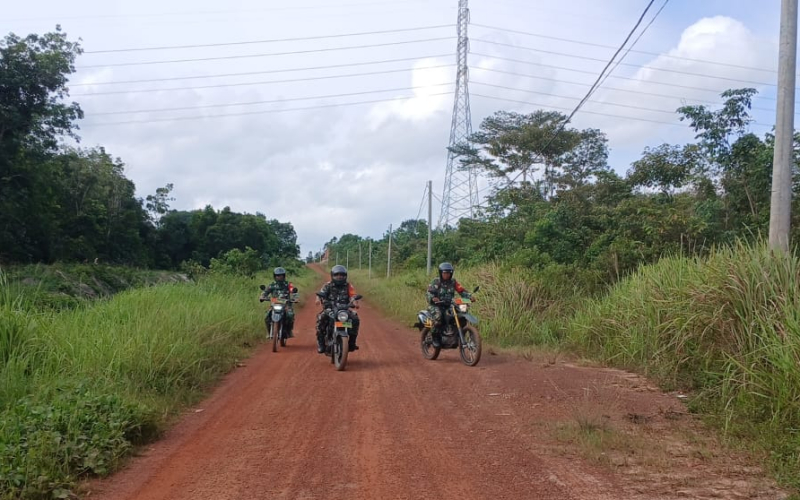 Babinsa Medang Kampai Turun ke Lapangan Tekan Risiko Karhutla