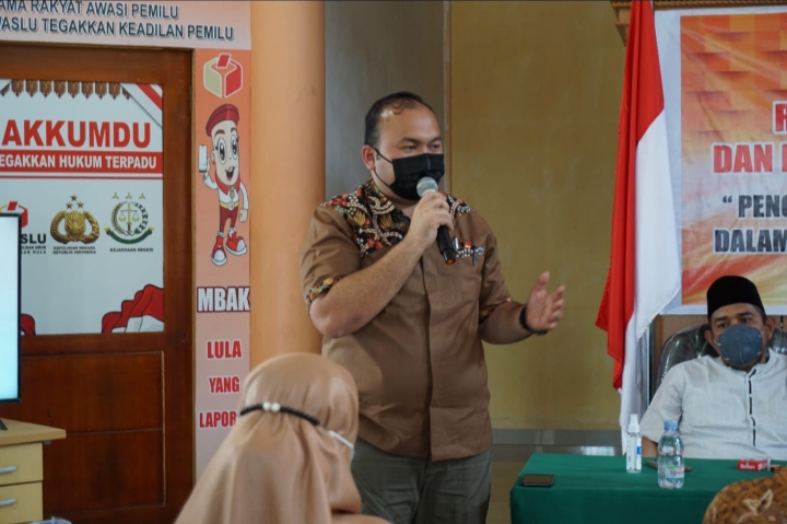 Kasat Reskrim Rohul Jadi Narasumber Pencegahan Pelanggaran Hukum Pidana Pemilu 2024